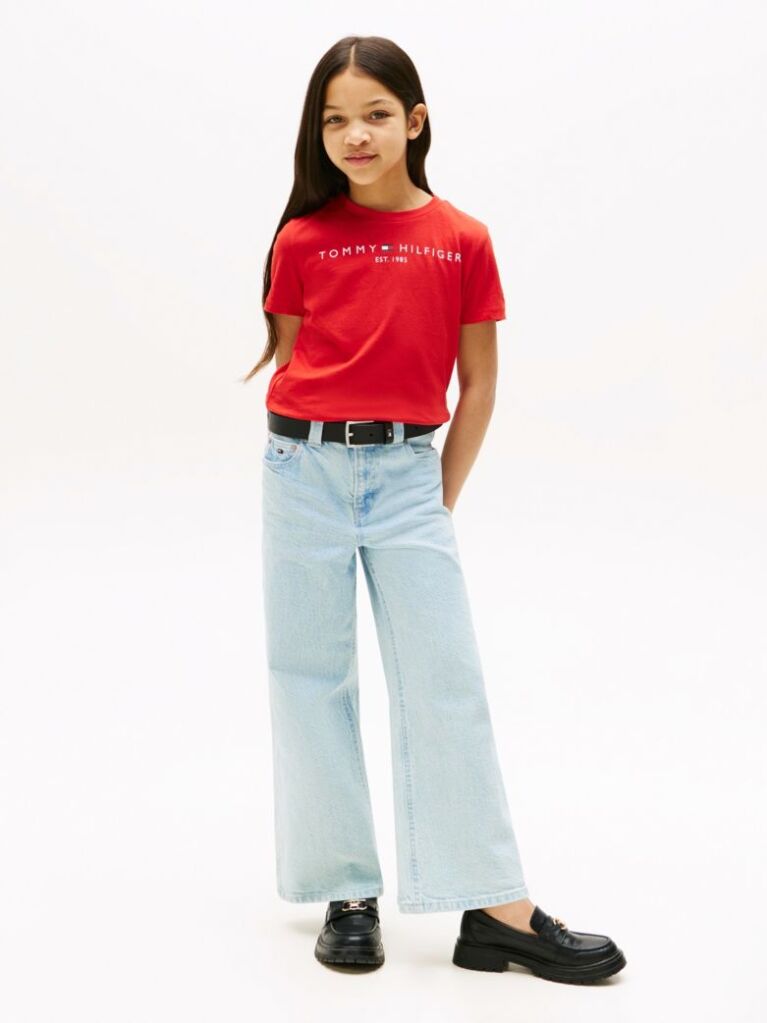 Red Essential Organic Cotton Logo T-Shirt  Kids Unisex