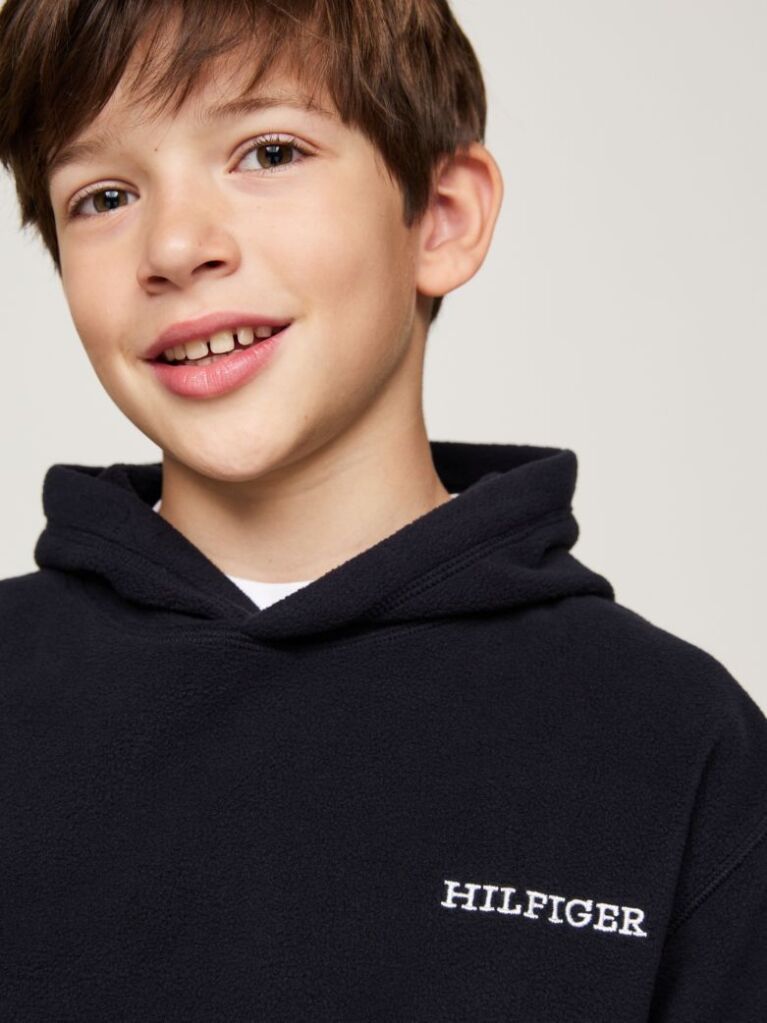 Blue Hilfiger Monotype Polar Fleece Hoody  Kids Unisex