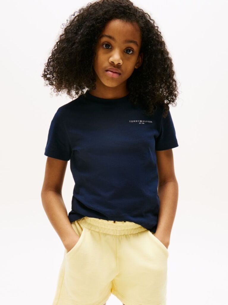 Blue Logo Crew Neck T-Shirt  Kids Unisex
