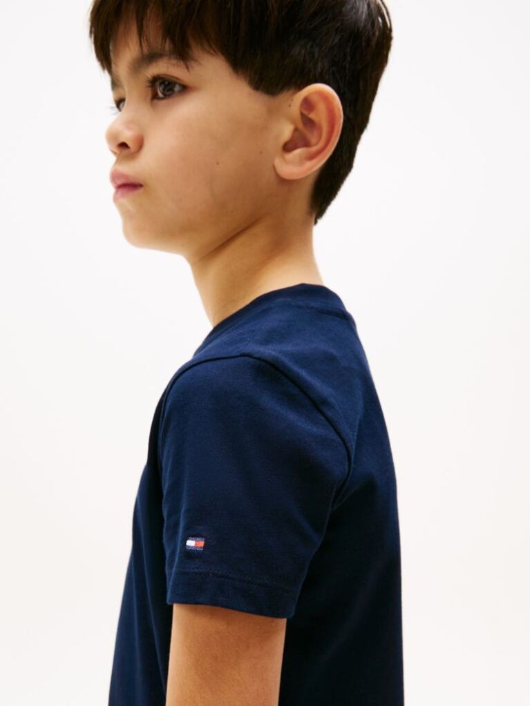 Blue Logo Crew Neck T-Shirt  Kids Unisex