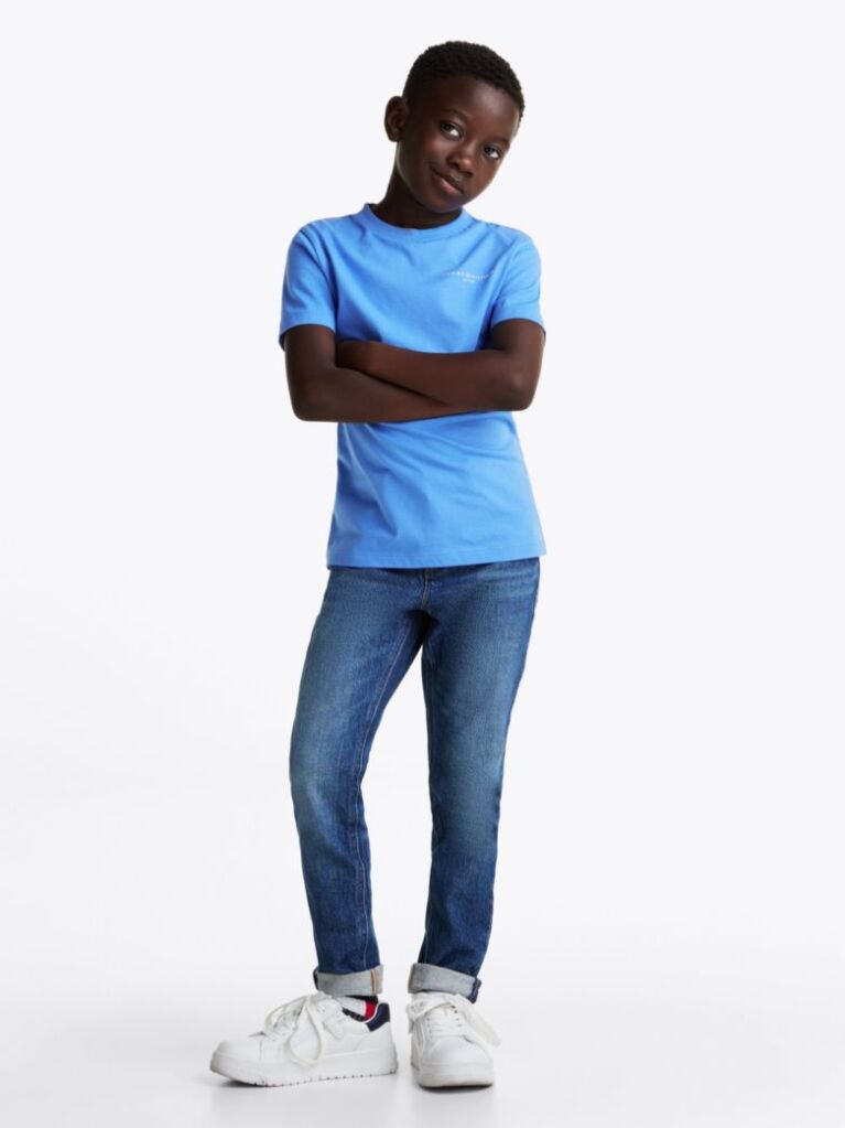 Blue Logo Crew Neck T-Shirt  Kids Unisex