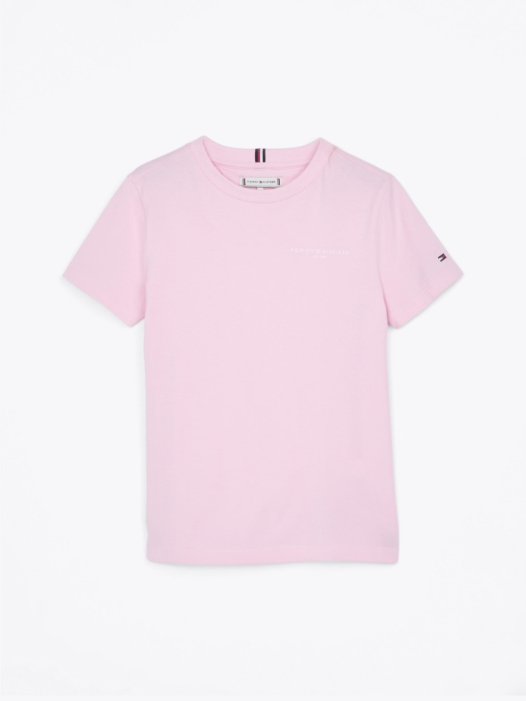 Pink Logo Crew Neck T-Shirt  Kids Unisex