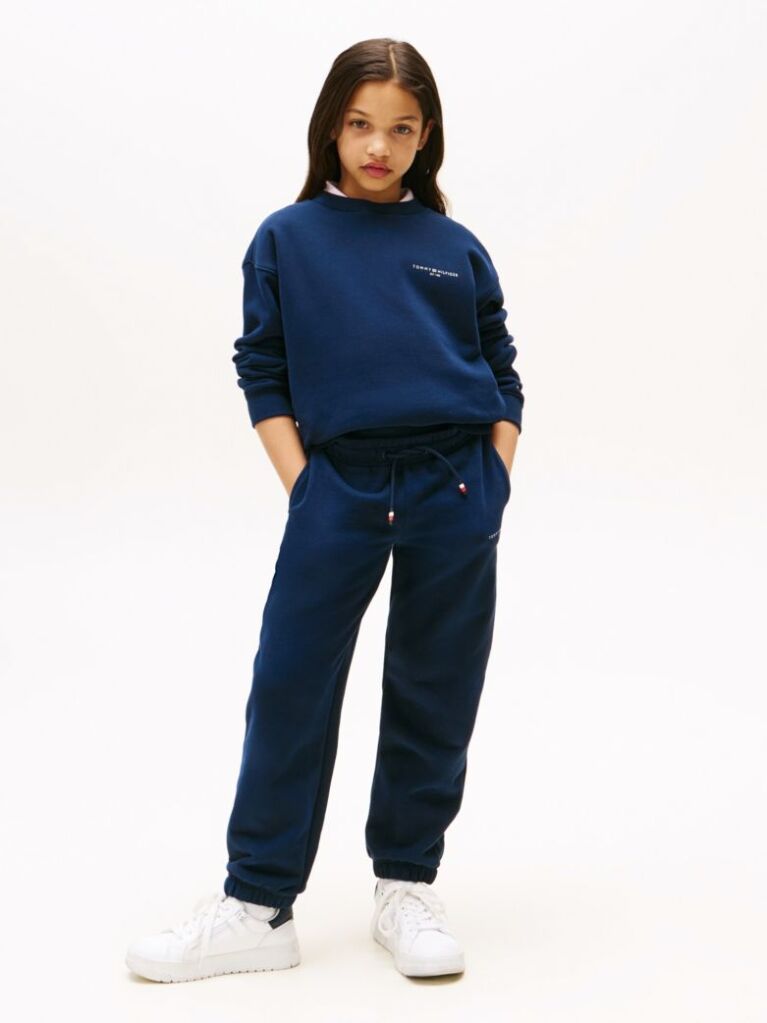 Blue Logo Cuffed Joggers  Kids Unisex