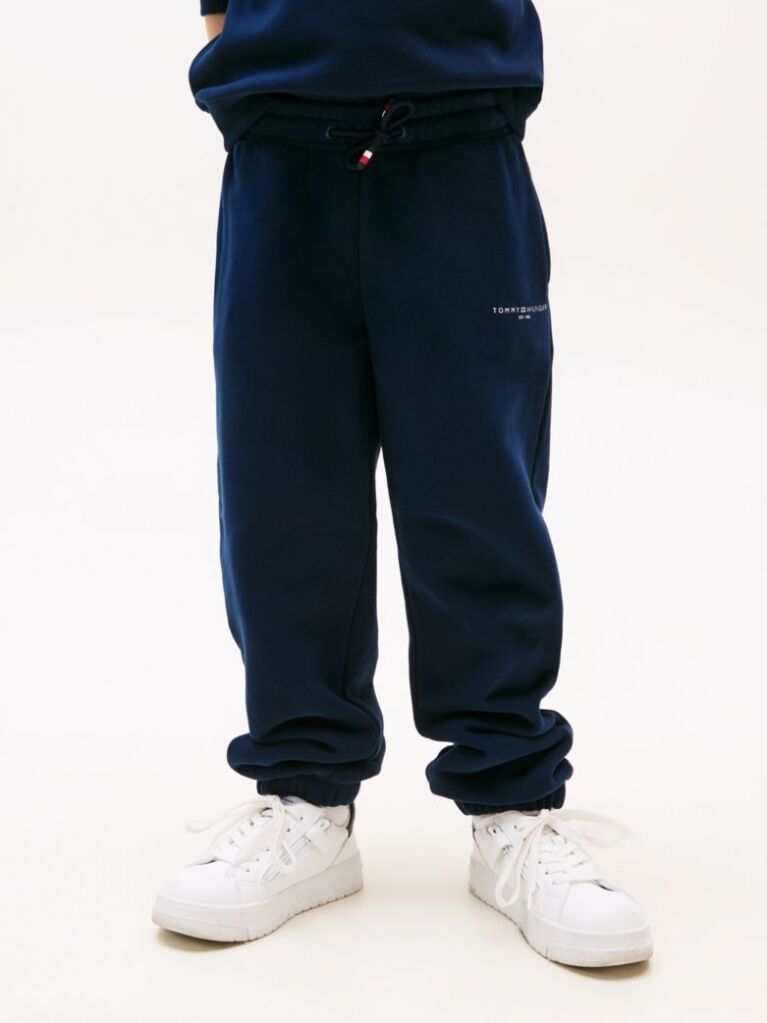 Blue Logo Cuffed Joggers  Kids Unisex