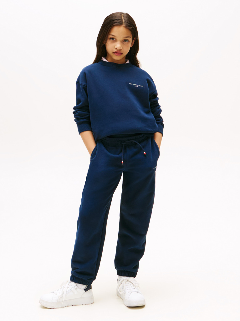 Blue Logo Cuffed Joggers  Kids Unisex