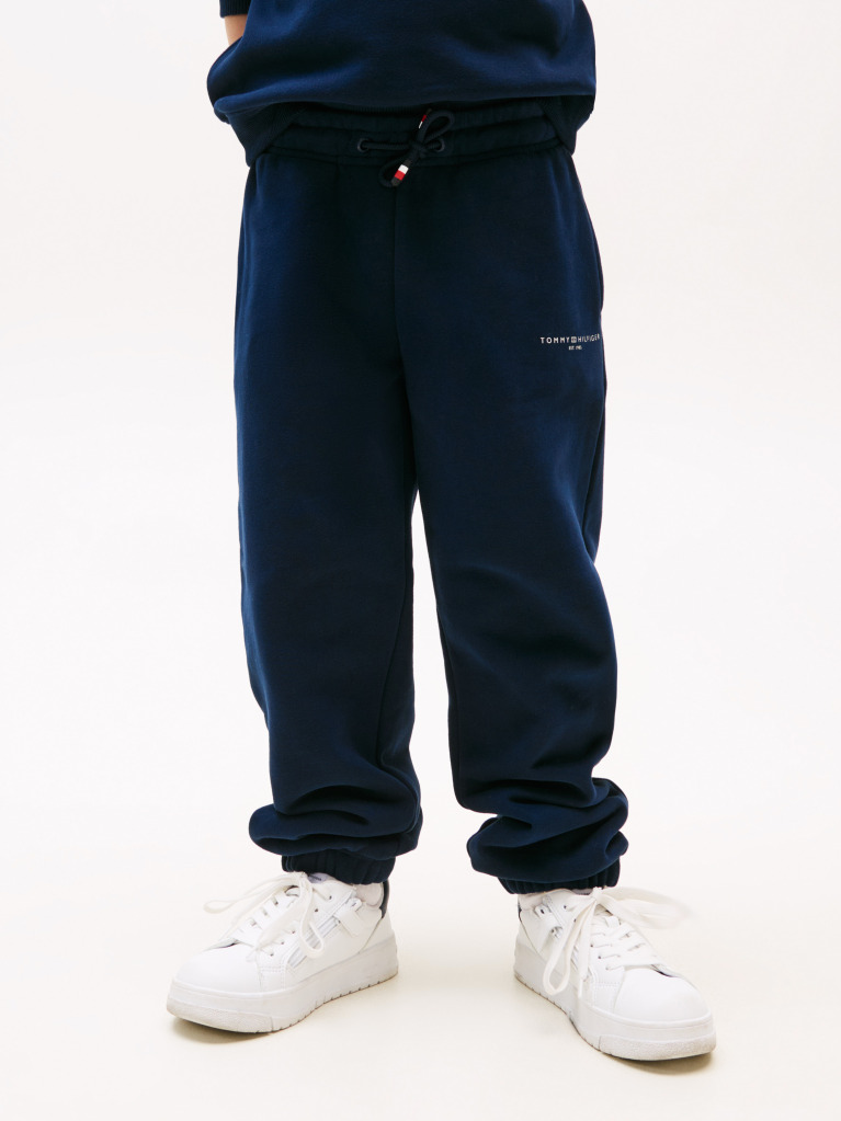 Blue Logo Cuffed Joggers  Kids Unisex
