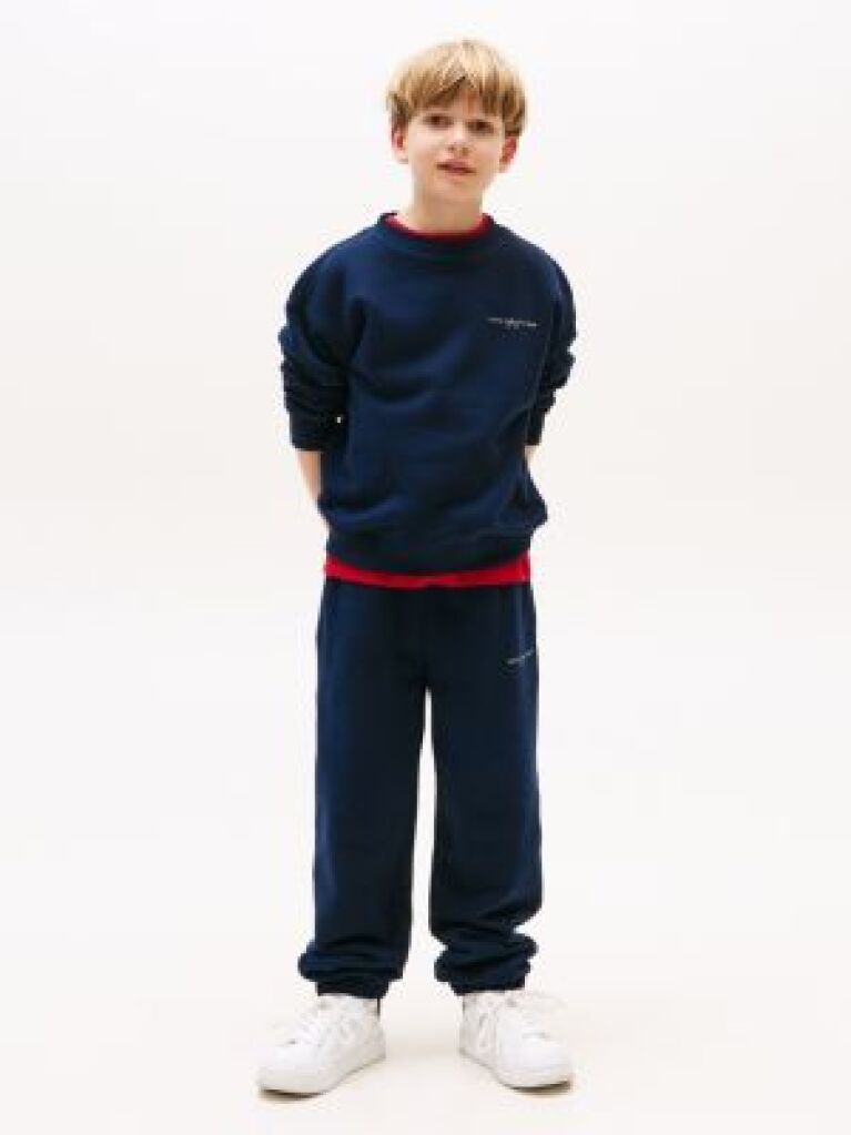 Blue Logo Cuffed Joggers  Kids Unisex