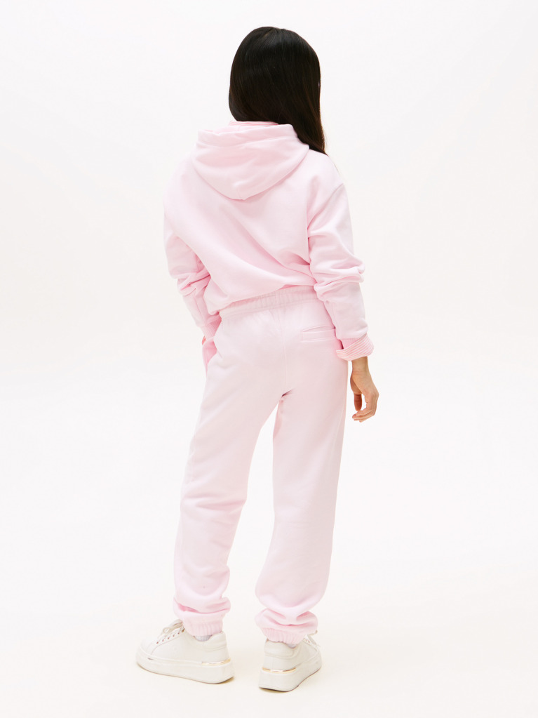 Pink Logo Cuffed Joggers  Kids Unisex