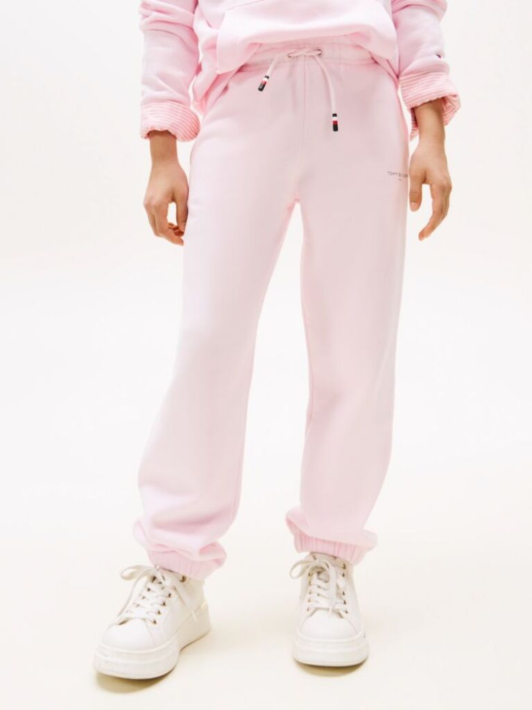Pink Logo Cuffed Joggers  Kids Unisex