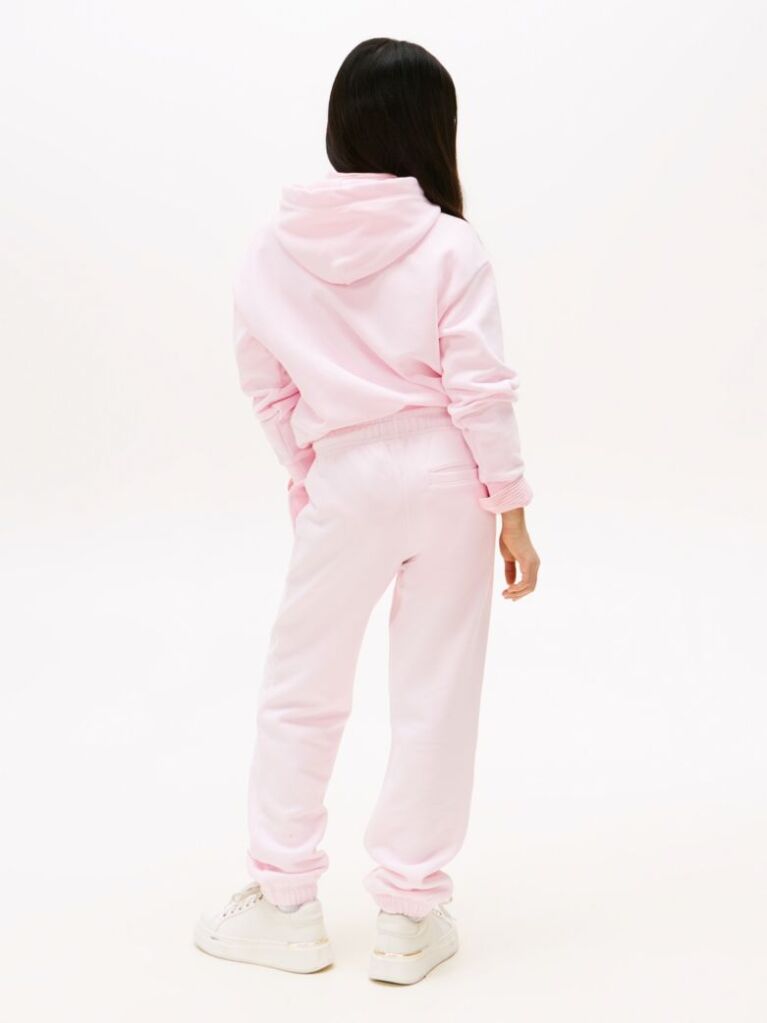 Pink Logo Cuffed Joggers  Kids Unisex
