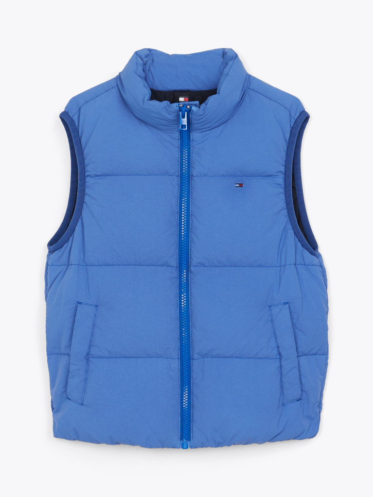 Blue Back Logo Padded Vest  Kids Unisex