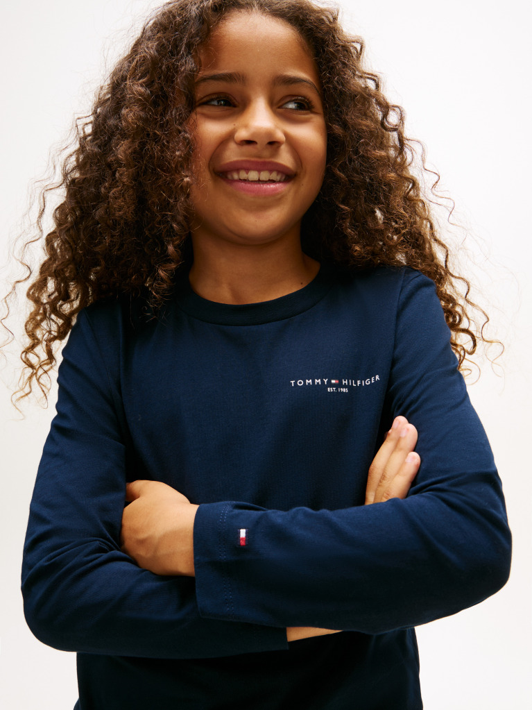 Blue Regular Fit Long Sleeve T-Shirt  Kids Unisex