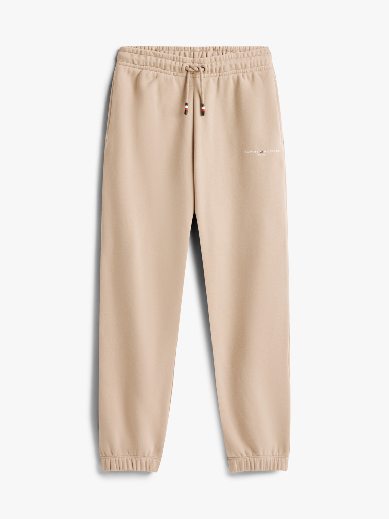 Beige Brushed Fleece Regular Joggers  Kids Unisex