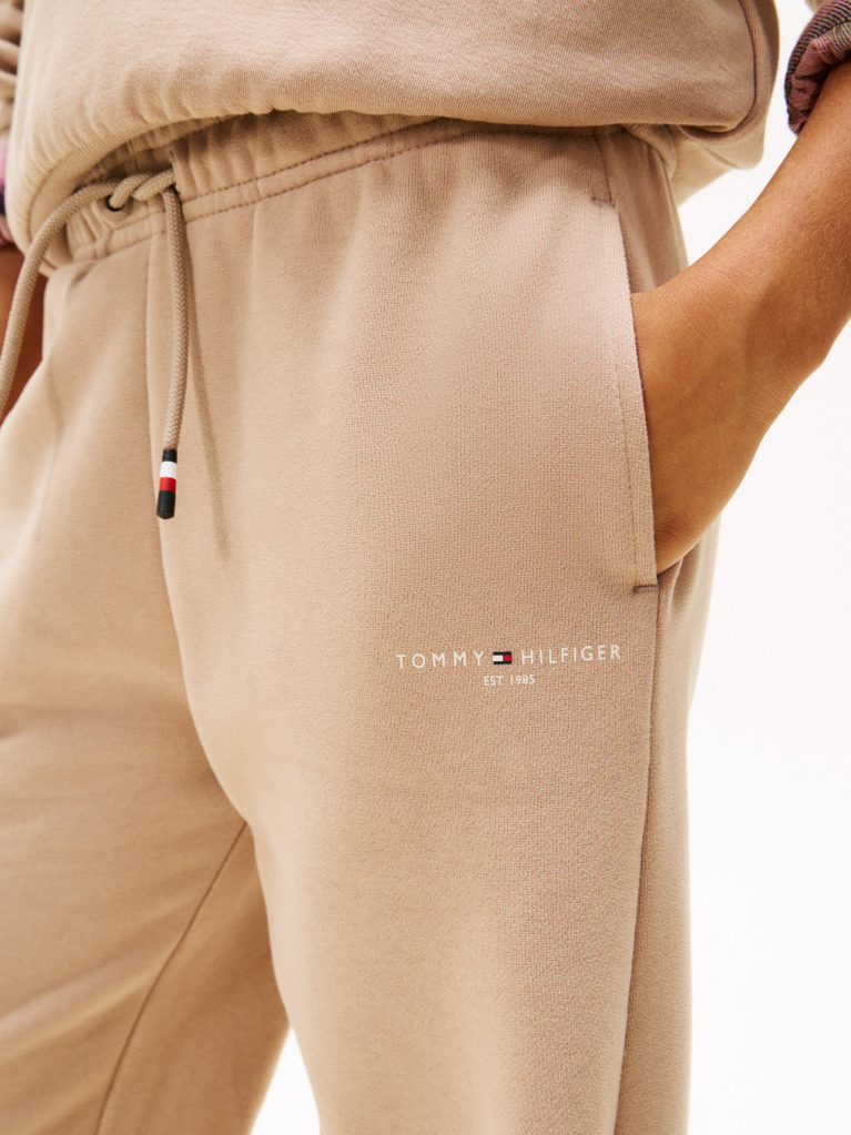 Beige Brushed Fleece Regular Joggers  Kids Unisex