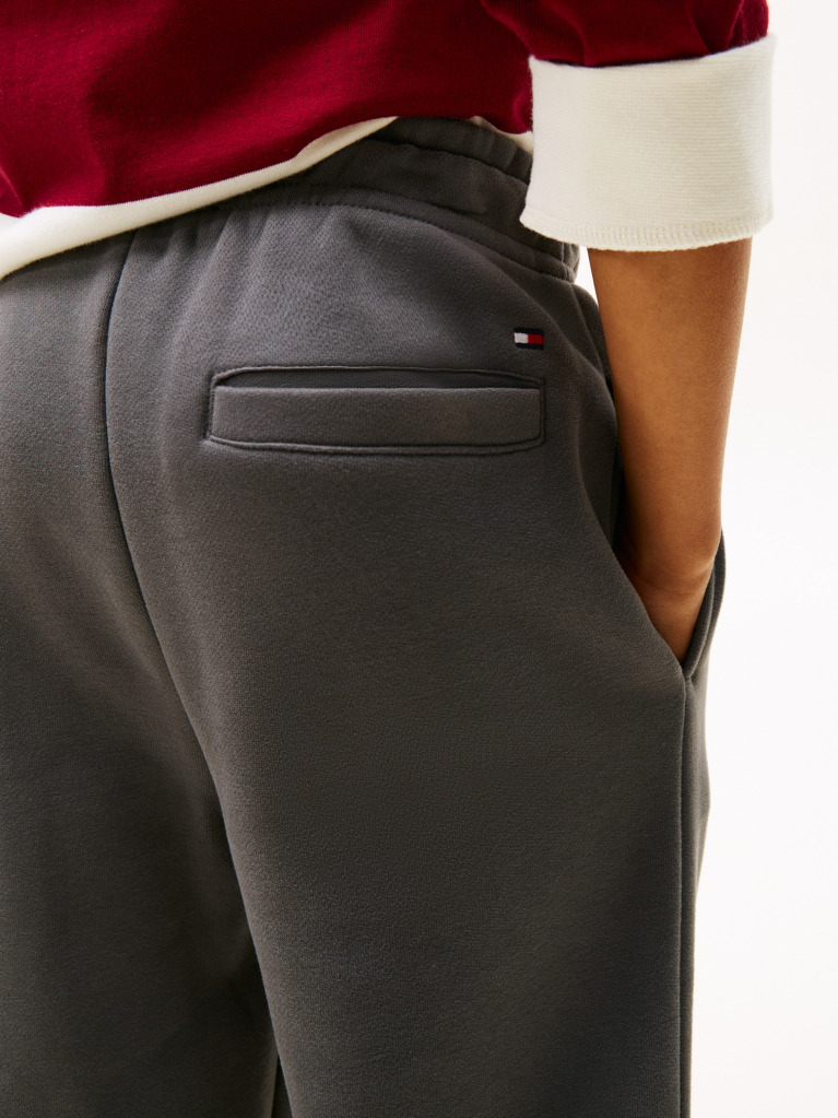 Grey Brushed Fleece Regular Joggers  Kids Unisex