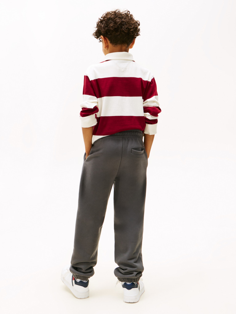Grey Brushed Fleece Regular Joggers  Kids Unisex