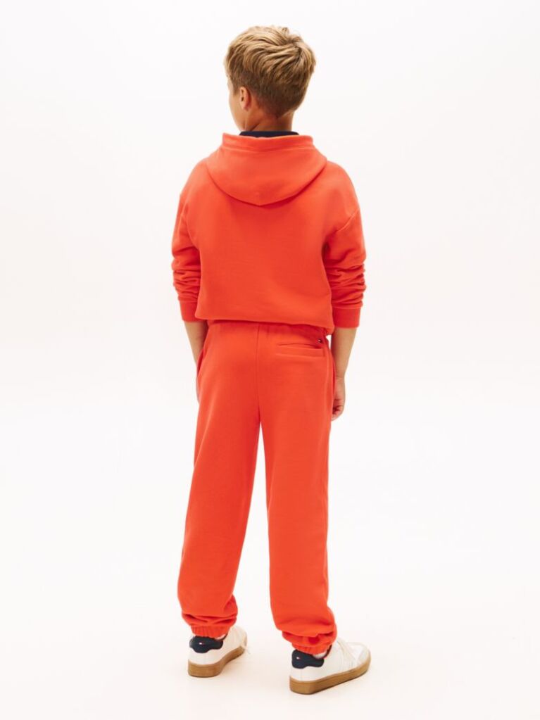 Orange Brushed Fleece Regular Joggers  Kids Unisex