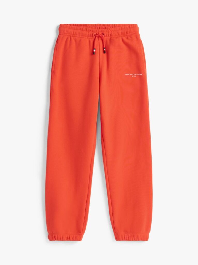 Orange Brushed Fleece Regular Joggers  Kids Unisex