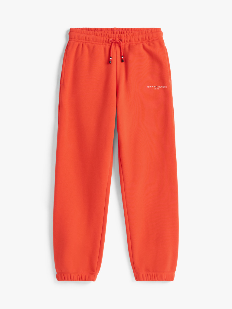 Orange Brushed Fleece Regular Joggers  Kids Unisex