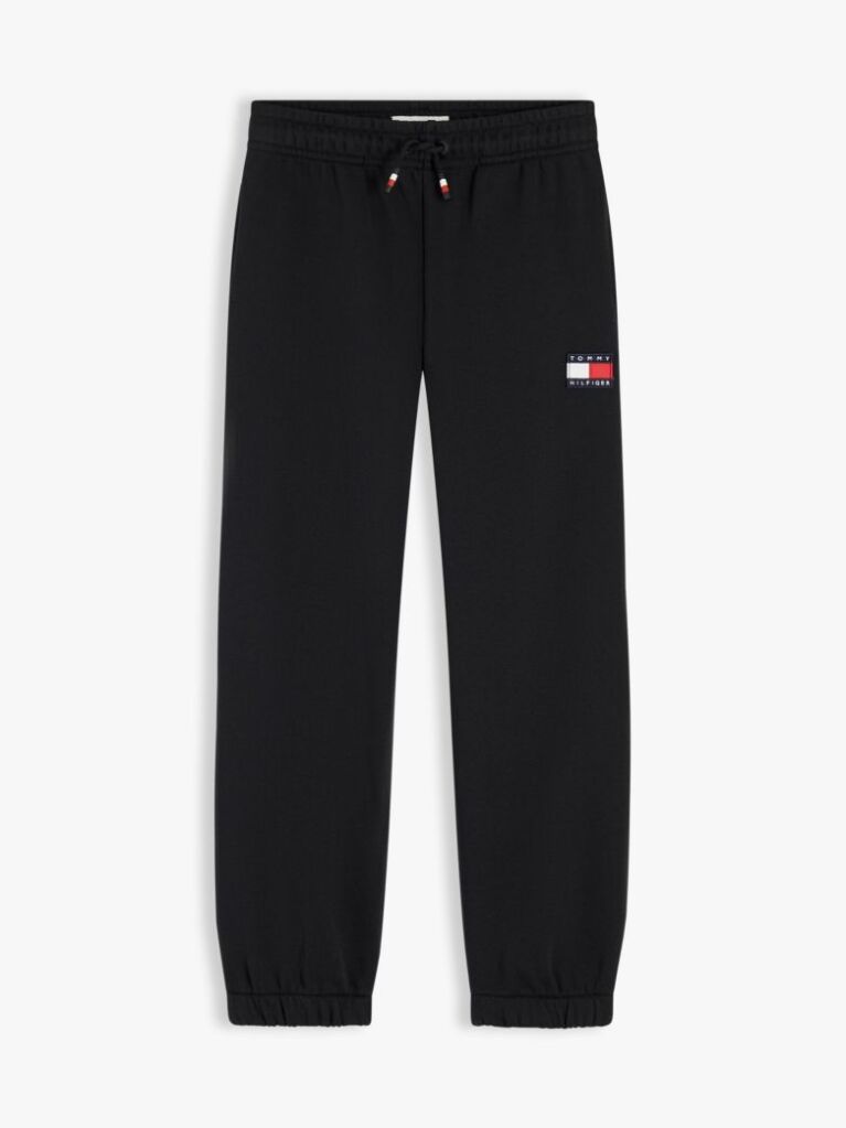 Black Heritage Flag Logo Cuffed Drawstring Joggers  Kids Unisex