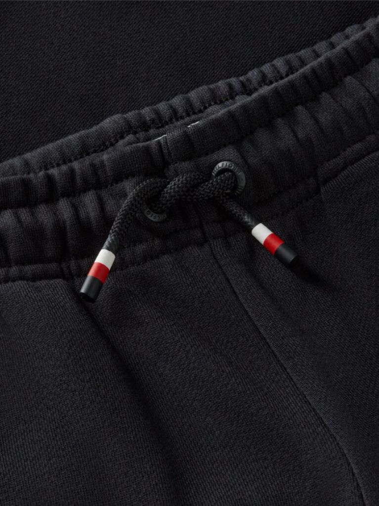 Black Heritage Flag Logo Cuffed Drawstring Joggers  Kids Unisex