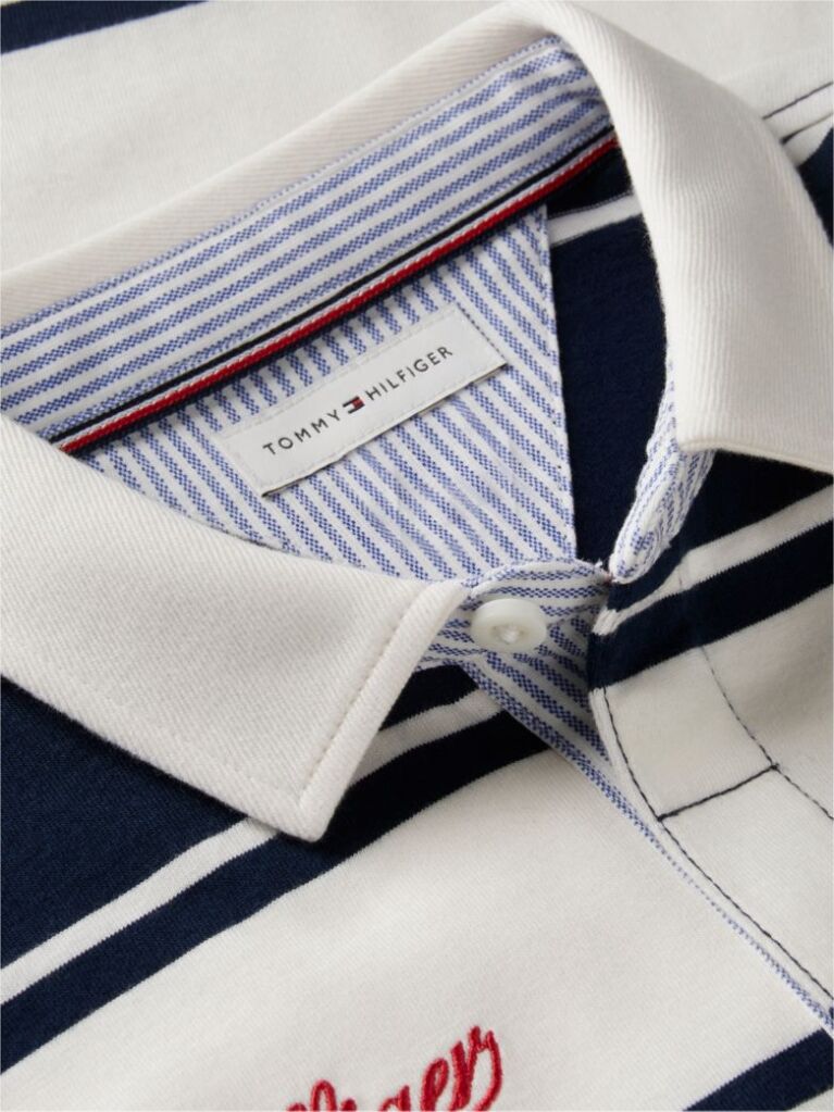Multi Regular Fit Peanuts® Rugby Stripe Polo Shirt  Kids Unisex