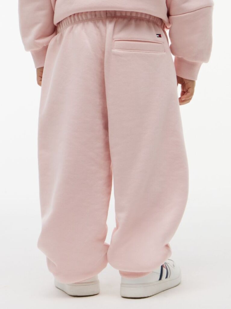 Pink Logo Cuffed Joggers  Kids Unisex