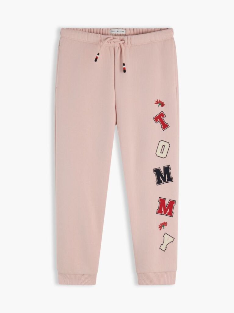 Pink Logo Cuffed Joggers  Kids Unisex