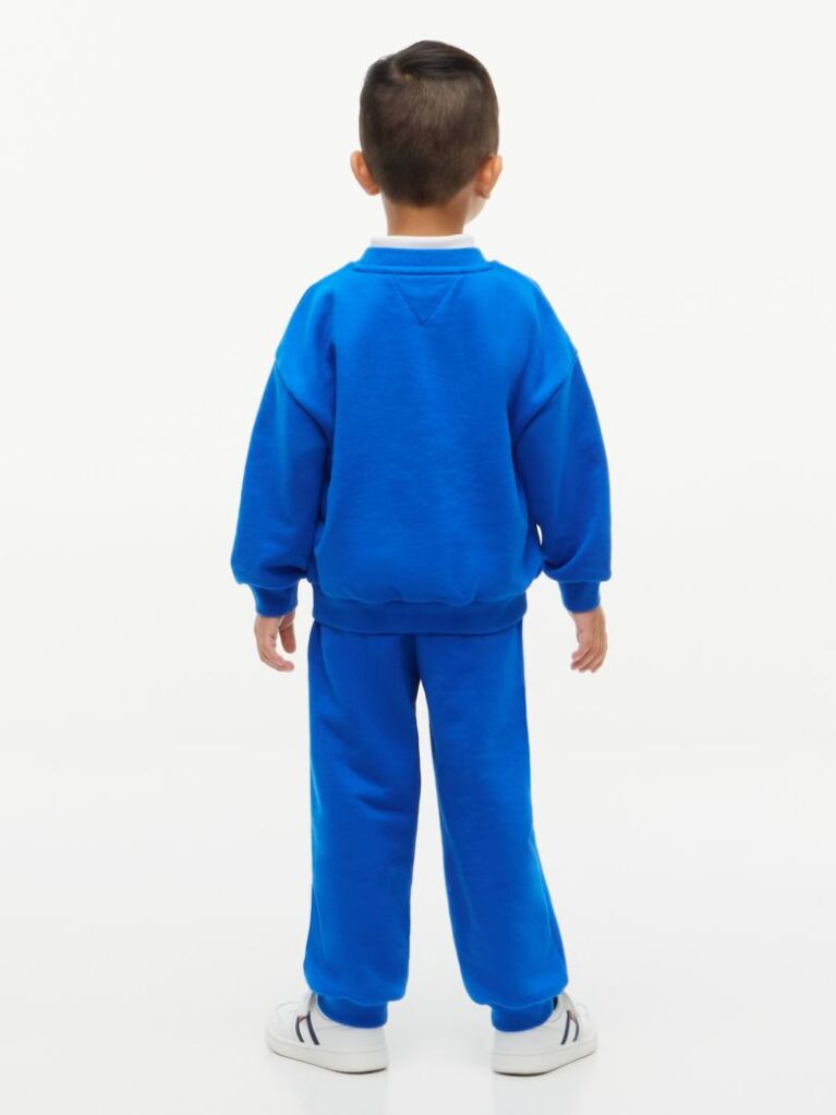 Blue Terry Sweatshirt And Joggers Set  Kids Unisex