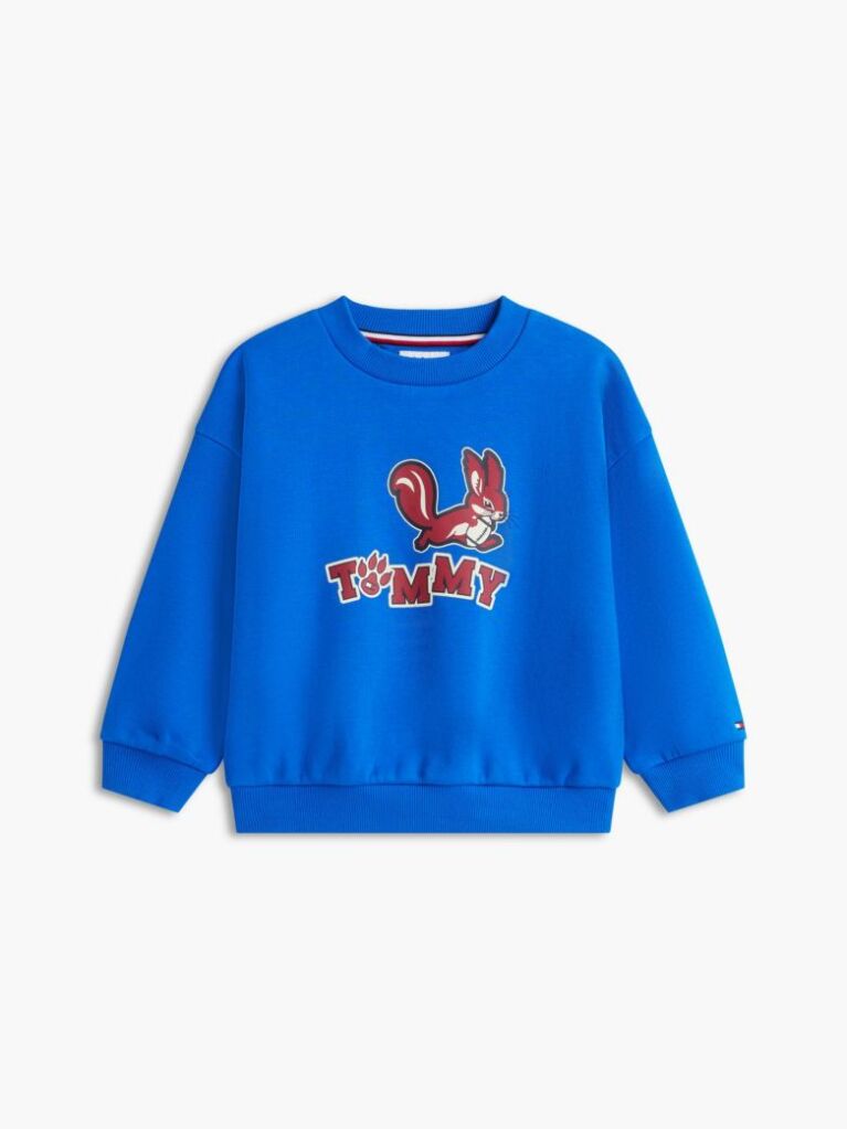 Blue Terry Sweatshirt And Joggers Set  Kids Unisex