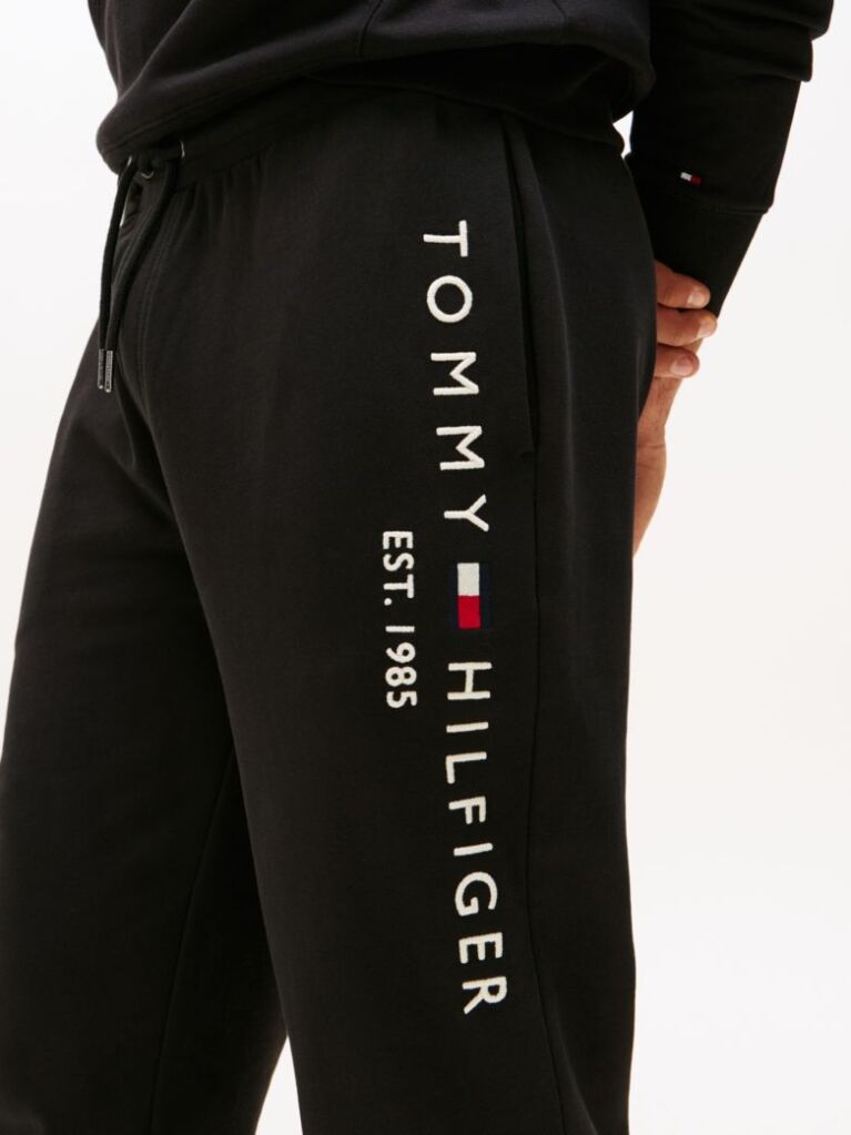 Black Tommy Logo Sweatpants  Men