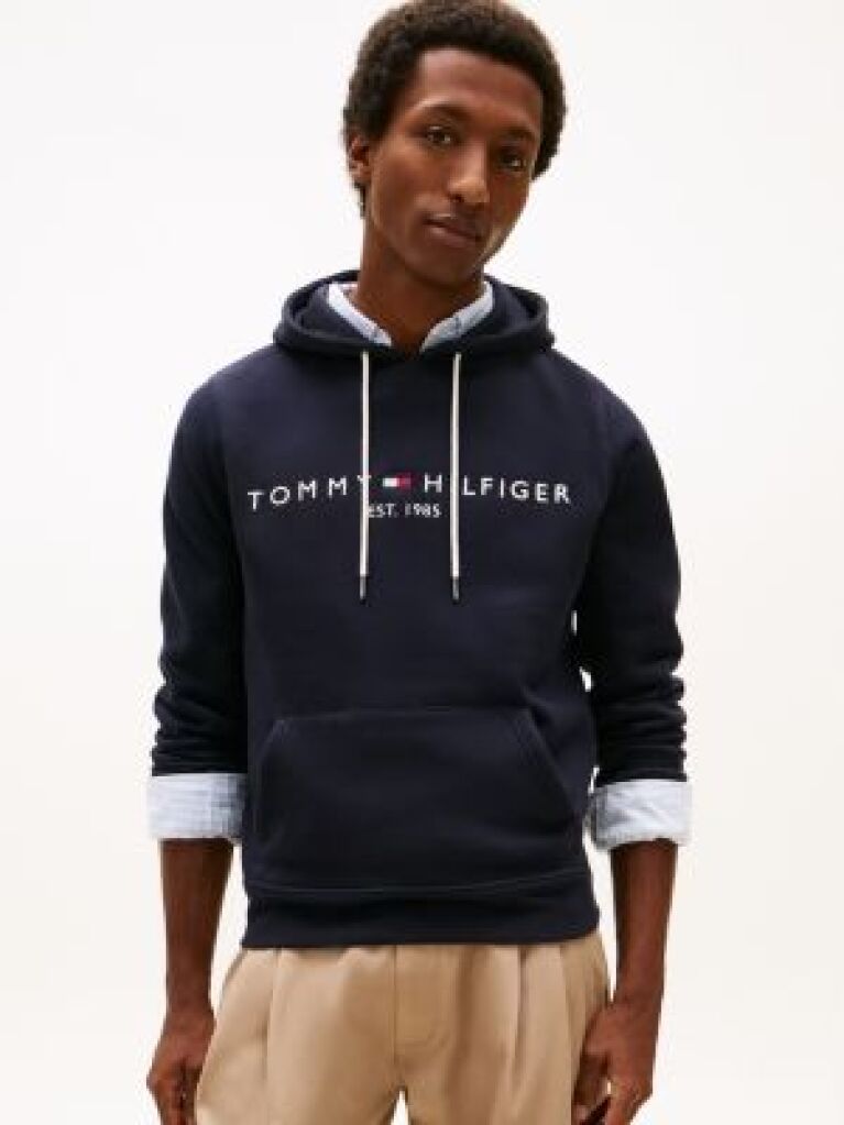 Blue TOMMY LOGO HOODY  Men
