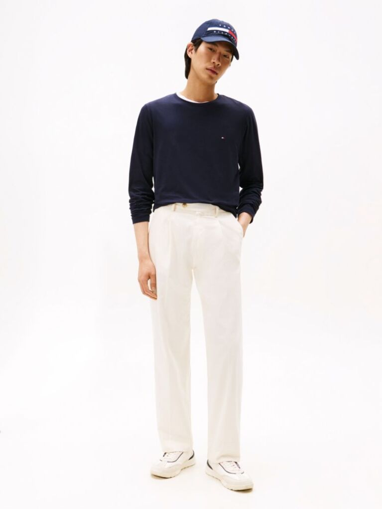 Blue Long Sleeve Extra Slim Fit T-Shirt  Men