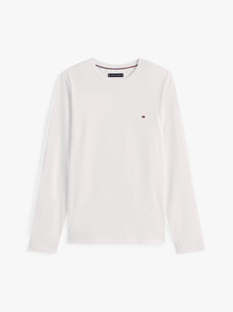 White Long Sleeve Extra Slim Fit T-Shirt  Men