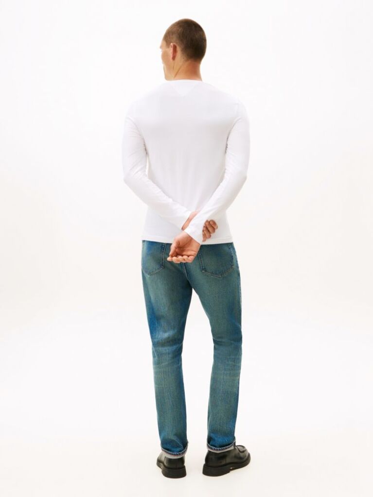 White Long Sleeve Extra Slim Fit T-Shirt  Men
