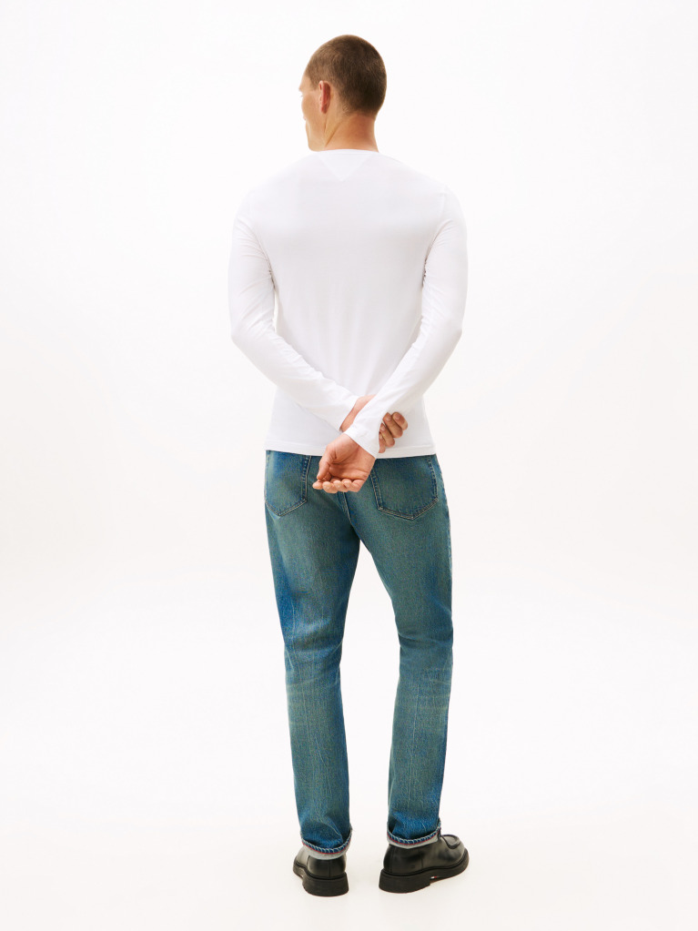 White Long Sleeve Extra Slim Fit T-Shirt  Men