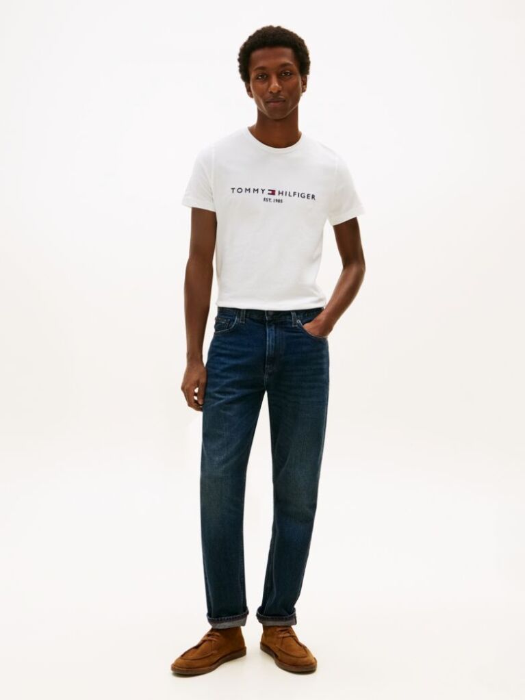 White TOMMY HILFIGER LOGO T-SHIRT  Men