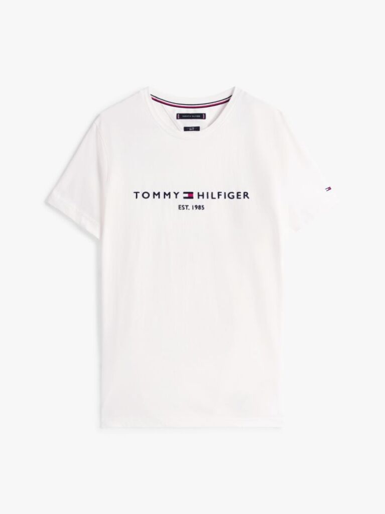 White TOMMY HILFIGER LOGO T-SHIRT  Men