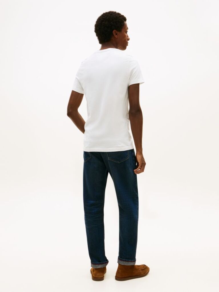 White TOMMY HILFIGER LOGO T-SHIRT  Men