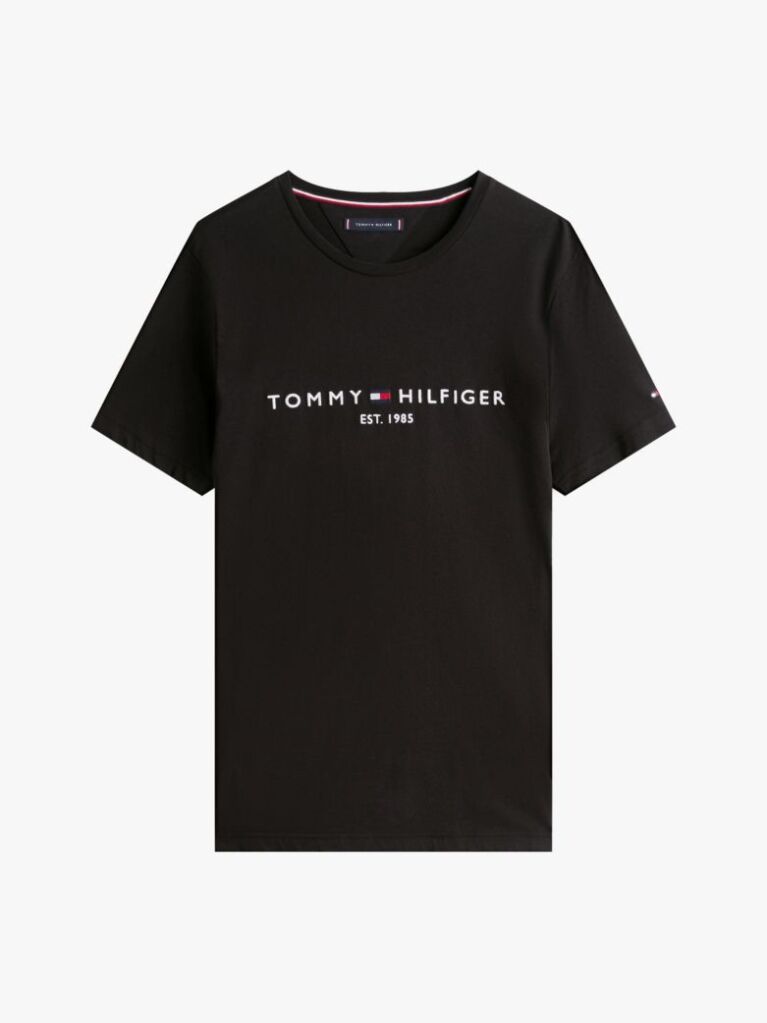 Black TOMMY HILFIGER LOGO T-SHIRT  Men