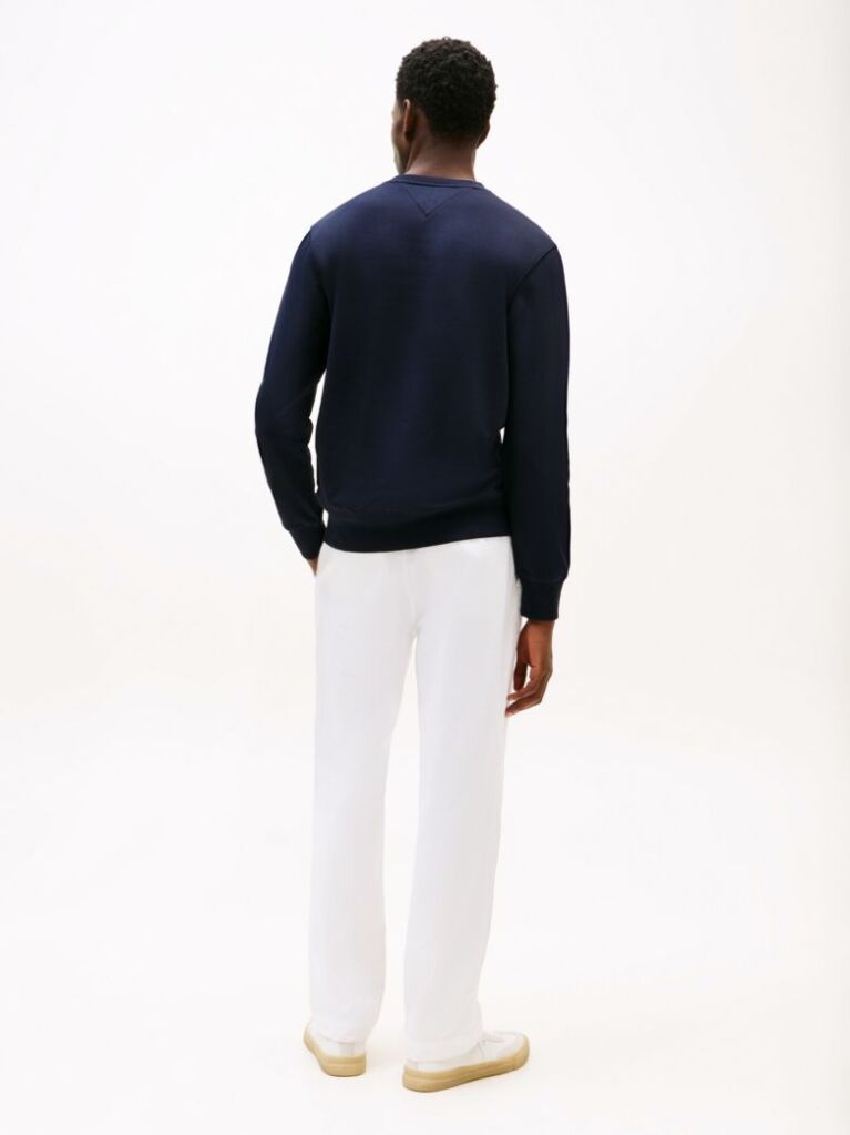 Blue Tommy Logo Sweatshirt  Men