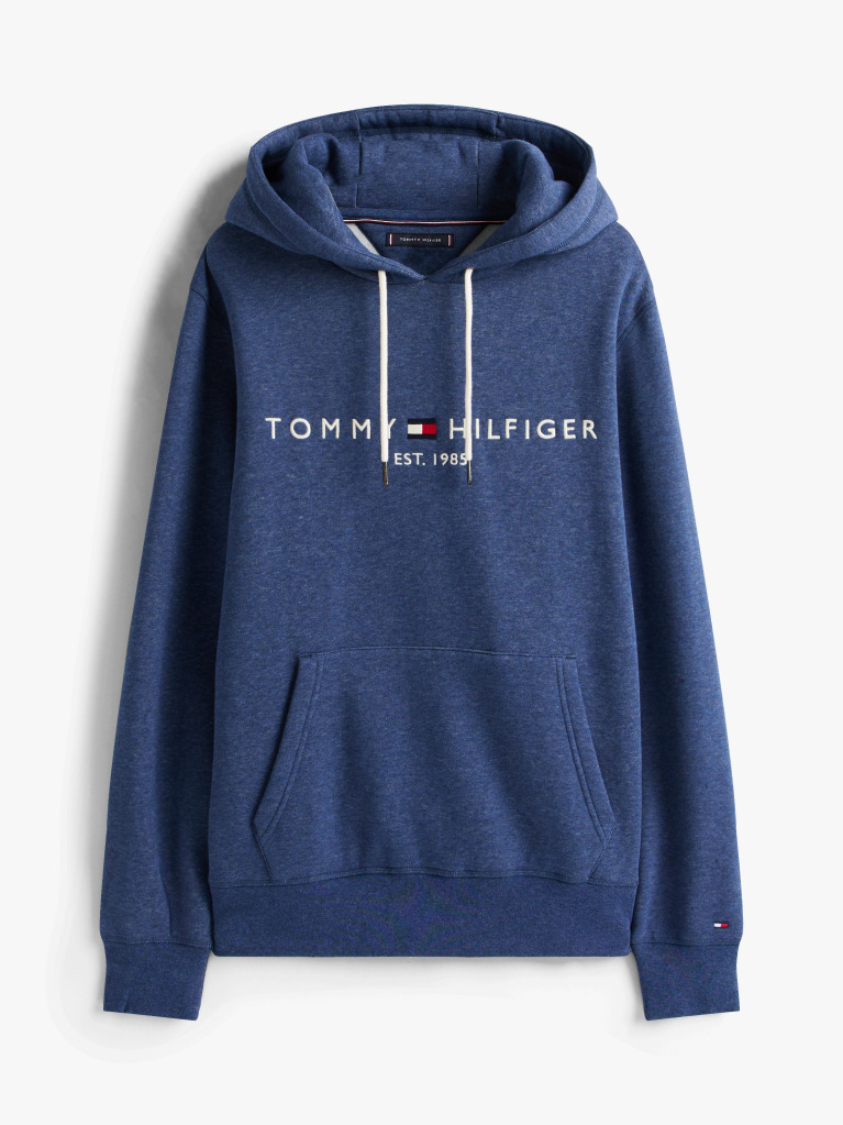 Blue Tommy Logo Hoody  Men
