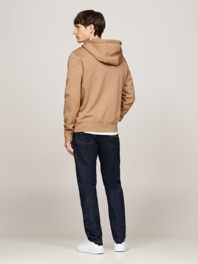 Brown Tommy Logo Hoody  Men