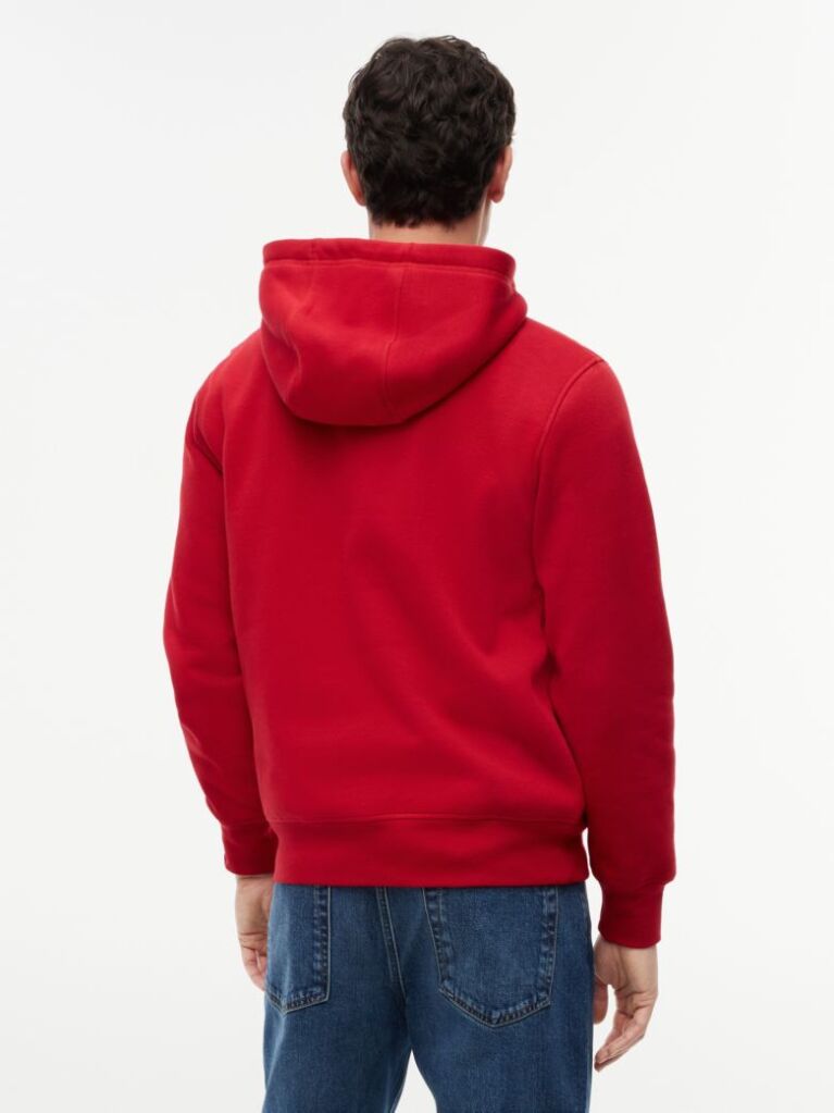 Red Tommy Logo Hoody  Men