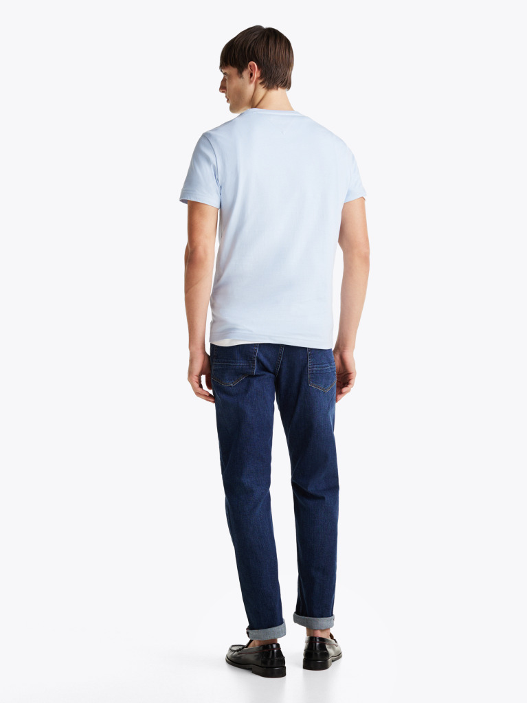 Blue Logo Slim Fit Jersey T-Shirt  Men
