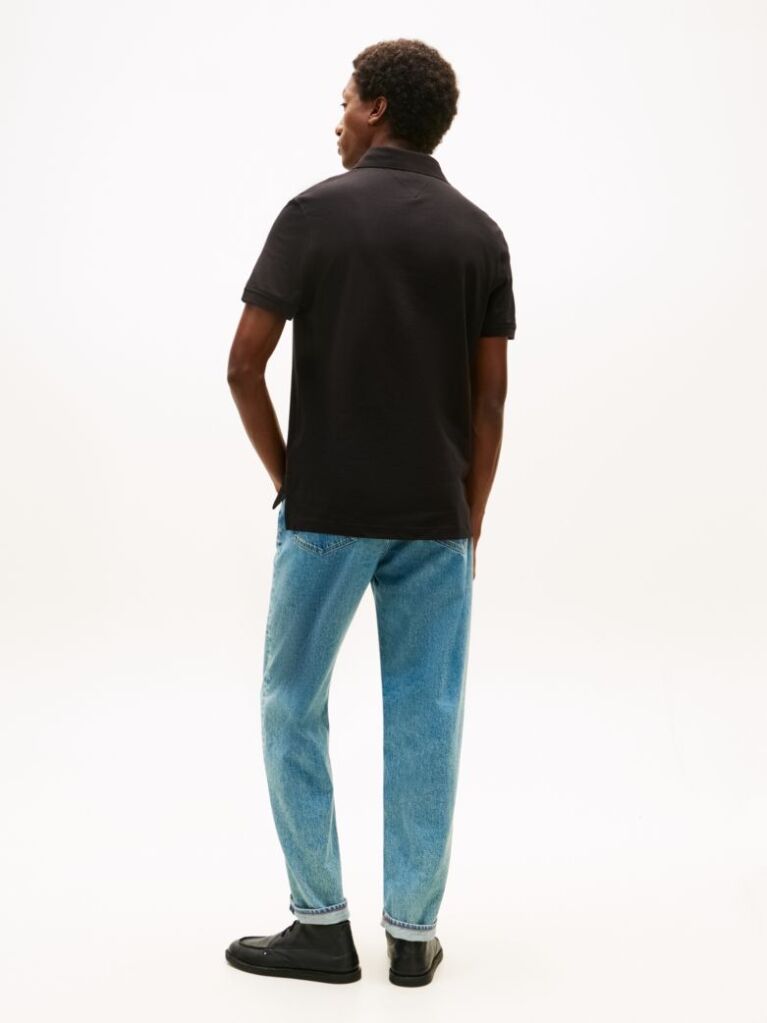 Black 1985 Collection Regular Fit Pique Polo  Men