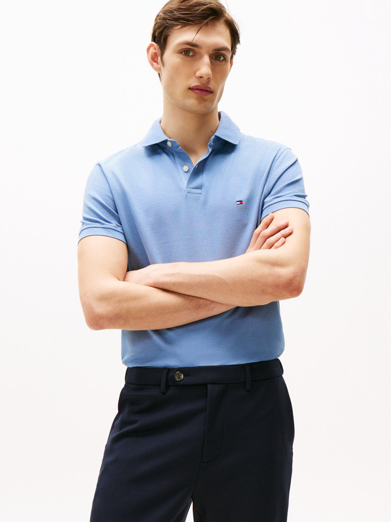 Blue 1985 Collection Regular Fit Pique Polo  Men