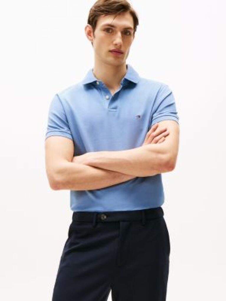 Blue 1985 Collection Regular Fit Pique Polo  Men