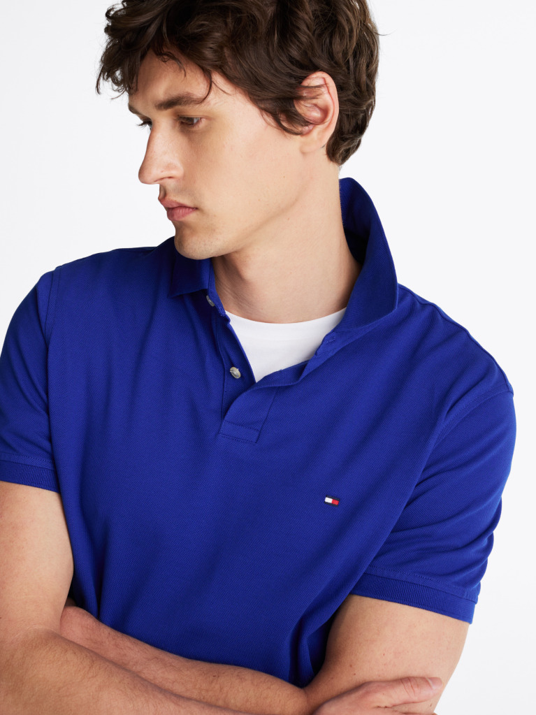 Blue 1985 Collection Regular Fit Pique Polo  Men