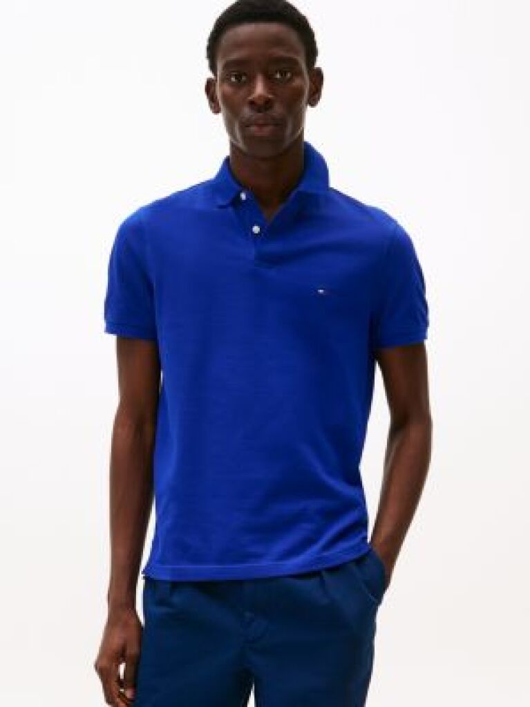 Blue 1985 Collection Regular Fit Pique Polo  Men